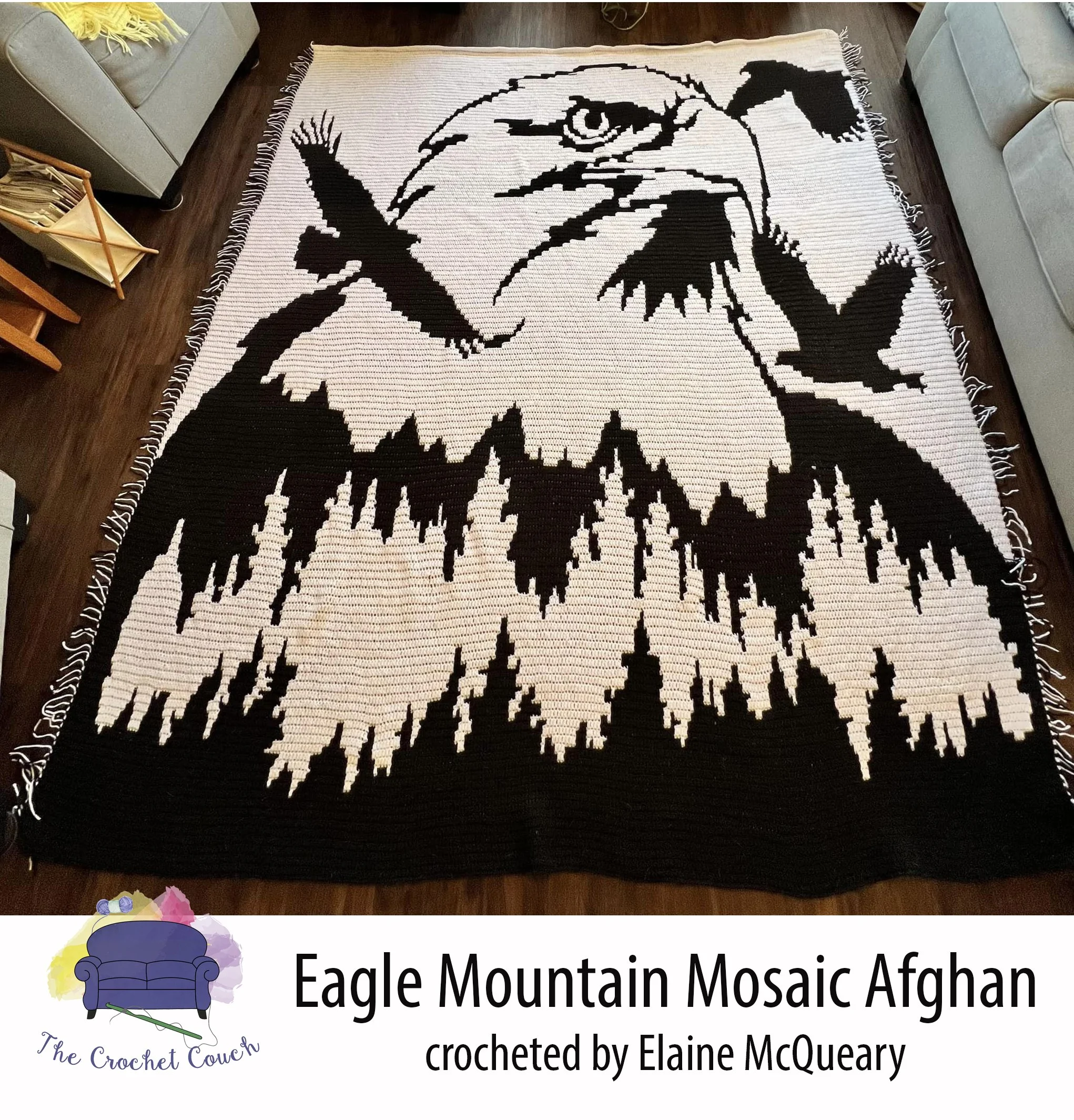 MTG ヘルカイトの雛 拡張アート／スケッチAP Eagle Mountain Mosaic Afghan